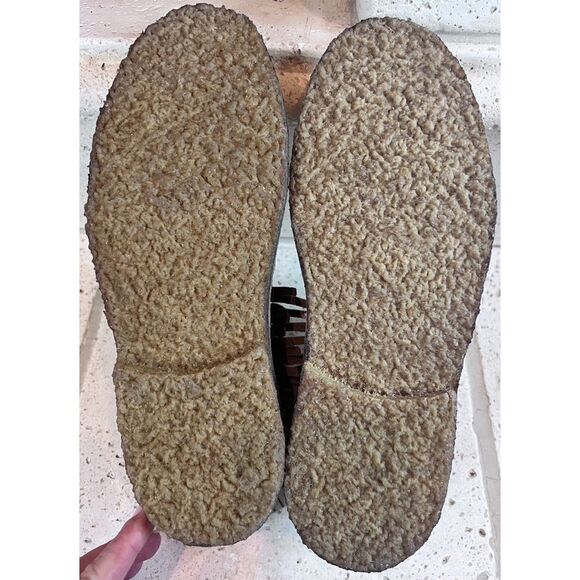 J Crew Fringed Macalister Suede Boot Tassel Laces Grey Tan Size 9 NWOB - Picture 12 of 13